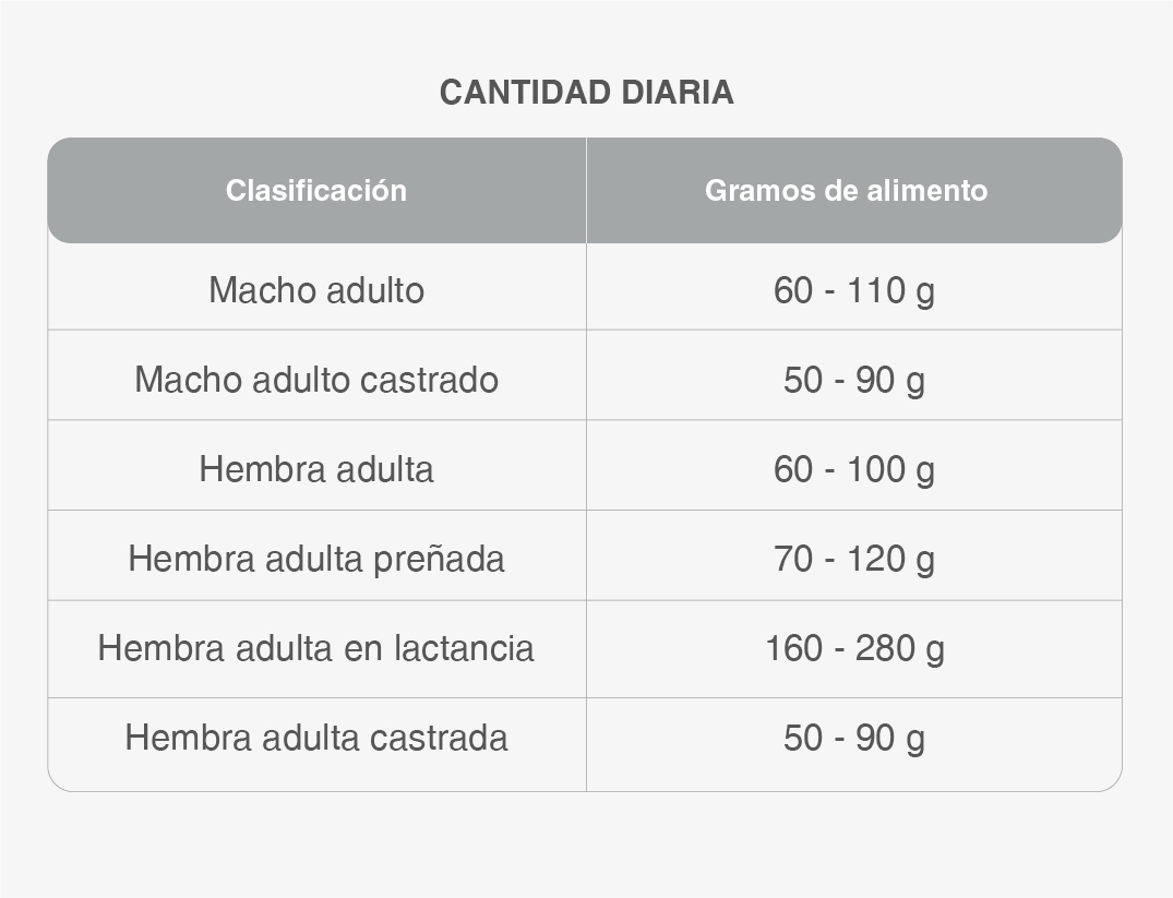 Cantidad Diaria